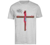 MAGITONE Volevo Solo Il Mio Formaggio T-Shirt A Maniche Corte da Uomo Grigio Tee da Uomo Unisex Black Tee Baggy Oversized T-Shirt