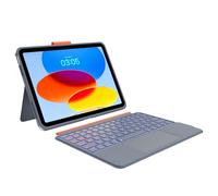 Magitype Custodia con tastiera compatibile per iPad di 10a generazione: Bluetooth wireless staccabile magnetico tastiera ricaricabile con Folio Slim Compact custodia rimovibile con trackpad