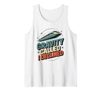 Maglev Train Physics Humor Gravity Chiamato Ho rifiutato la Scienza Canotta