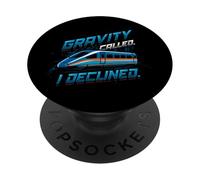 Maglev Train Physics Humor Gravity chiamato ho rifiutato la scienza PopSockets PopGrip Adesivo