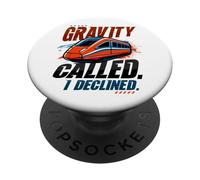 Maglev Train Physics Humor Gravity chiamato ho rifiutato la scienza PopSockets PopGrip Adesivo