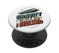 Maglev Train Physics Humor Gravity chiamato ho rifiutato la scienza PopSockets PopGrip Adesivo