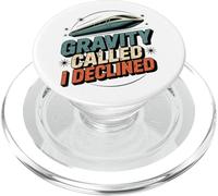 Maglev Train Physics Humor Gravity chiamato ho rifiutato la scienza PopSockets PopGrip per MagSafe