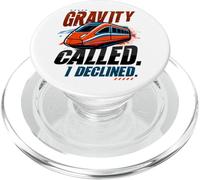 Maglev Train Physics Humor Gravity chiamato ho rifiutato la scienza PopSockets PopGrip per MagSafe