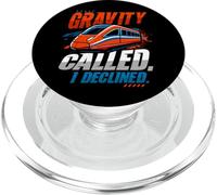 Maglev Train Physics Humor Gravity chiamato ho rifiutato la scienza PopSockets PopGrip per MagSafe