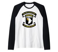 Maglia 101st Airborne Division 101st Airborne Shirt Veteran Maglia con Maniche Raglan