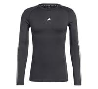 Maglia da allenamento TECHFIT Compression 3-Stripes Long Sleeve Black S