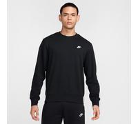 Nike Club French Terry Crew Maglione, Black/White, XL Men's