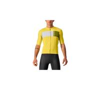 Maglia a manica corta castelli prologo 7 giallo grigio chiaro