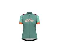 ODLO Essential Odlo Print S/u Collar S/s Full Zip W - Donna - Verde / Viola - Taglia L- modello 2024