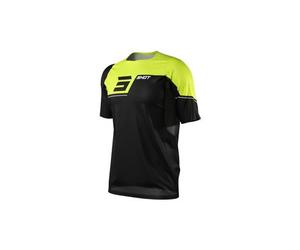 Maglia a manica corta shot rogue revolt nero giallo