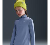 Maglietta per ragazze Nike Girls Dri-FIT Long-Sleeve 1/4-Zip - world indigo/white - Viola (XS)