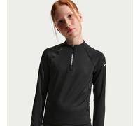 Maglia a manica lunga con zip a metà lunghezza Nike Pro Dri-FIT - Ragazza - Nero S