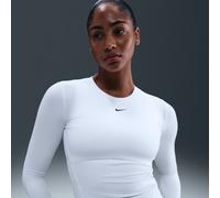 Maglia a manica lunga Dri-FIT Nike One Fitted - Donna - Bianco XS (IT 36-38)