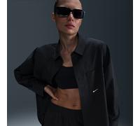 Maglia a manica lunga loose fit con bottoni Nike Chill Poplin - Donna - Nero XS (IT 36-38)