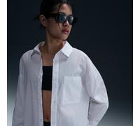Maglia a manica lunga loose fit con bottoni Nike Sportswear Chill Poplin - Donna - Bianco XXL (IT 56-58)