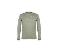 Maglia a manica lunga salewa puez melange grey