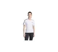 Maglia a maniche corte adidas own the run 3 stripes white donna