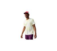 Maglia a maniche corte brooks dash printed gialla da uomo