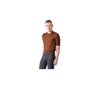 Maglia a maniche corte castelli espresso 2 marrone da uomo
