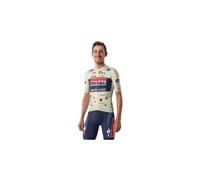 Maglia a maniche corte castelli soudal quickstep 150 anni giro26 beige da uomo