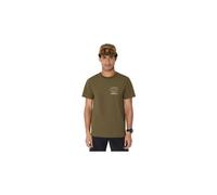 Maglia a maniche corte circle agility run khaki da uomo