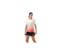 Maglia a maniche corte compressport performance donna rosso bianco