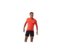 Maglia a maniche corte compressport trail racing postural arancione da uomo
