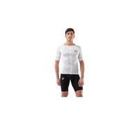 Maglia a maniche corte compressport tri postural aero uomo bianco