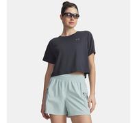 Maglia a maniche corte con grafiche Under Armour Explor Trail Run da donna Anthracite / Anthracite XL