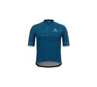 Maglia a maniche corte con zip odlo zeroweight ceramicool pro blu