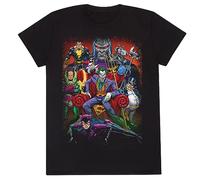 E_0002_D0800291 Dc Comics Maglia a Maniche Corte DC Comics Villains Nero Unisex