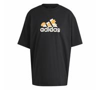 adidas Donna Flower Pack Badge of Sport Tee, Black, S