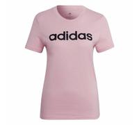 Maglia a Maniche Corte Donna Adidas Loungewear Essentials Slim Logo Rosa