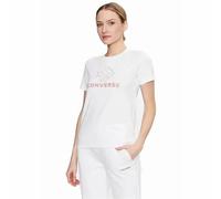 Maglia a Maniche Corte Donna Converse Seasonal Star Chevron Bianco