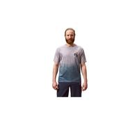 Maglia a maniche corte endura singletrack print grigio da uomo