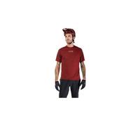 Maglia a maniche corte fox ranger wordmark da uomo rosso