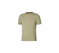 Maglia a maniche corte mizuno impulse core beige da uomo