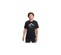 Maglia a maniche corte nike dri fit trail logo uomo nero