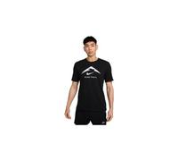 Maglia a maniche corte nike dri fit trail logo uomo nero