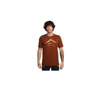 Maglia a maniche corte nike dri fit trail red logo uomo