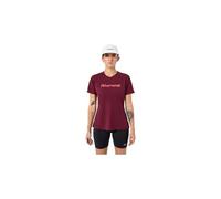 Maglia a maniche corte nnormal race bordeaux da donna