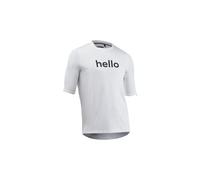 Maglia a maniche corte northwave bomb hello goodbye bianca da uomo