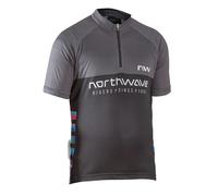 Northwave Force Evo Short Sleeve Jersey Grigio 10 Years Bambini Black / Red Briliant