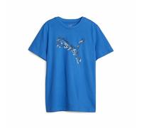 Maglia a Maniche Corte per Bambini Puma Active Sports Graphic Azzurro