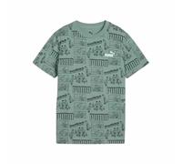 Maglia a Maniche Corte per Bambini Puma Puma Mid90S Aop Tee B Azzurro Verde