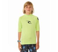 Maglia a Maniche Corte per Bambini Rip Curl Wave Upf Verde limone