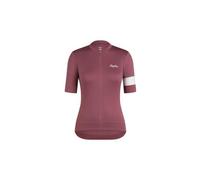 Maglia a maniche corte rapha core marrone bianca da donna