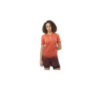 Maglia a maniche corte salomon s lab ultra print rossa da donna