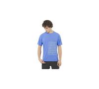 SALOMON Sense Aero Ss Tee Gfx M - Uomo - Blu / Bianco - Taglia L- modello 2025